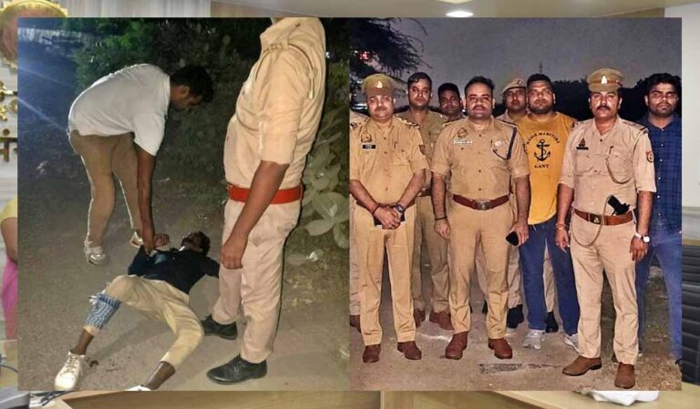 नोएडा पुलिस की देर रात बदमाशों से मुठभेड़, एक गिरफ्तार, दो भागे