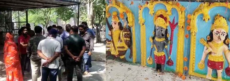 राजस्थान&उदयपुर के रजवाडिया समाज के मंदिर में तोड़फोड़ कर मूर्तियां कीं खंडित