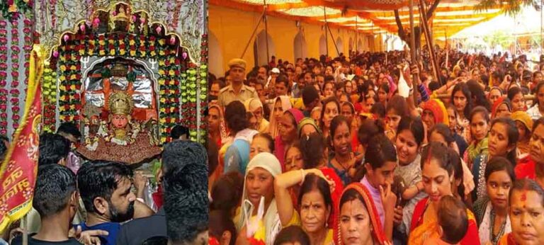 राजस्थान&जयपुर के ज्वाला माता मंदिर में शारदीय नवरात्रि के पहले दिन उमड़ी भीड़