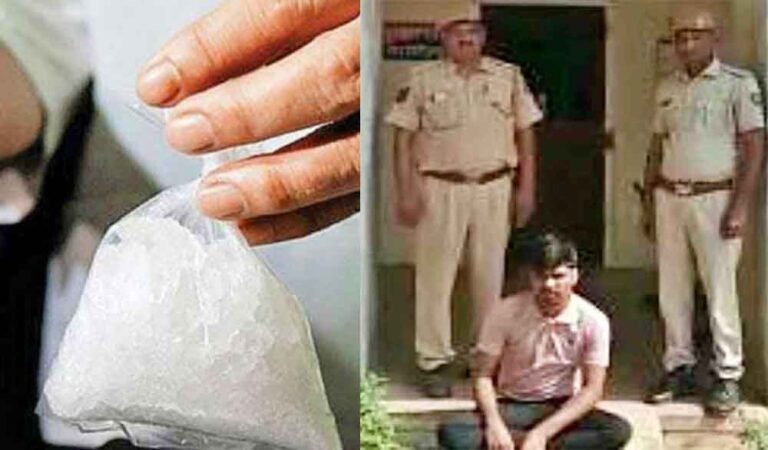 राजस्थान&करौली में फरार स्मैक तस्कर गिरफ्तार