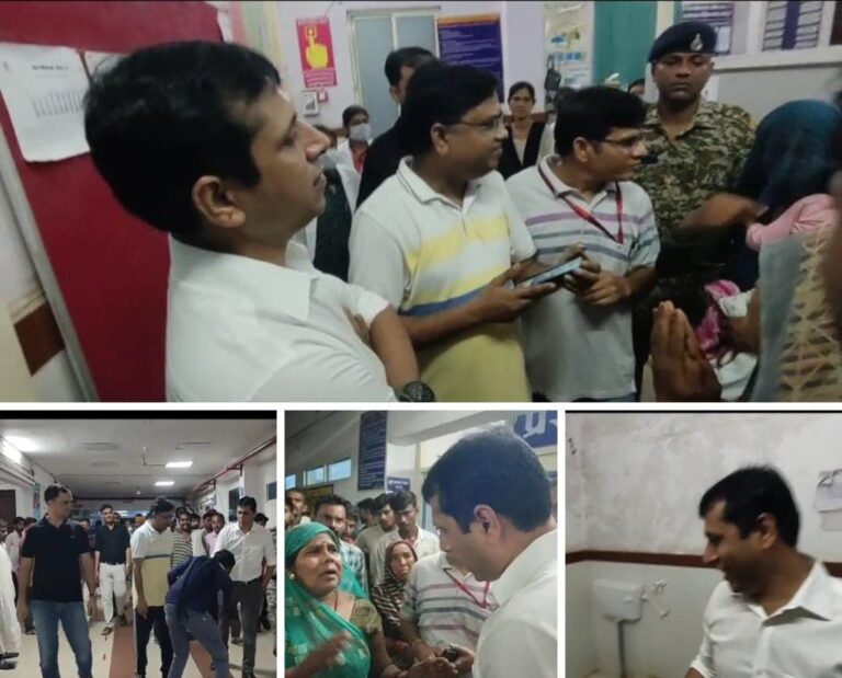 दतिया जिला अस्पताल का कलेक्टर वानखडे ने किया रात्रिकालीन निरीक्षण,मरीजों की समस्याएं देख भड़के, कहा लापरवाही बर्दाश्त नही, मरीजों से सहानिभूति पूर्वक व्यवहार करे